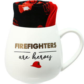 Firefighters 15.5 oz Mug and Sock Set