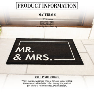 Mr. & Mrs. 27.5" x 17.75" Floor Mat