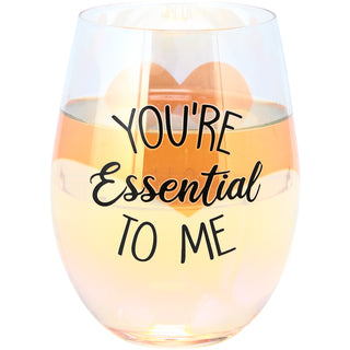 You're Essential  18 oz Stemless Wine Glass