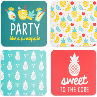 Pineapple Punch 4" Coaster Set with Box 94 Piece)