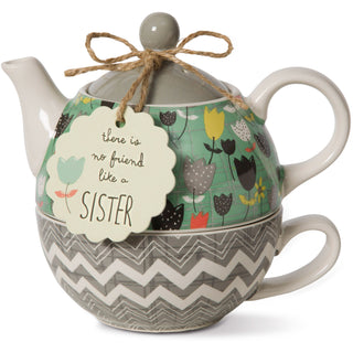 Sister 15 oz Teapot & 8 oz Cup