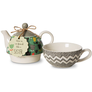 Sister 15 oz Teapot & 8 oz Cup