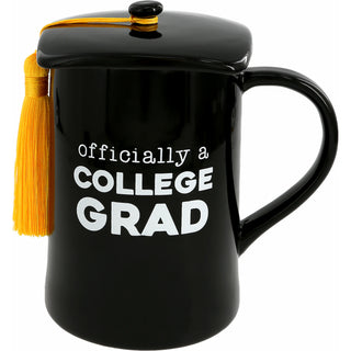 College Grad 17 oz Mug with Lid