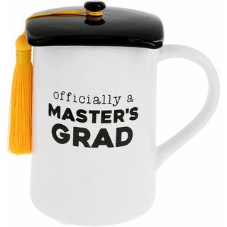 Master's Grad 17 oz Mug with Lid