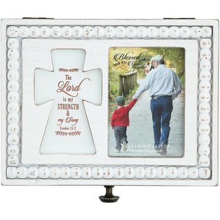 The Lord 6.5" x 5" Prayer Box with Photo Frame
(Holds 2.25" x 3.25" Photo)