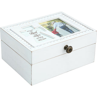 The Lord 6.5" x 5" Prayer Box with Photo Frame
(Holds 2.25" x 3.25" Photo)