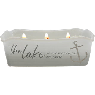 The Lake 12 oz - 100% Soy Wax Reveal Triple Wick Candle
Scent: Tranquility