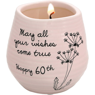 Happy 60th 8 oz - 100% Soy Wax Candle
Scent: Serenity