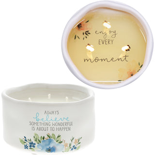 Always Believe 8 oz - 100% Soy Wax Reveal Candle
Scent: Tranquility