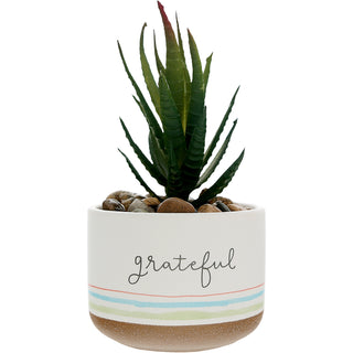 Grateful 5" Artificial Potted Plant