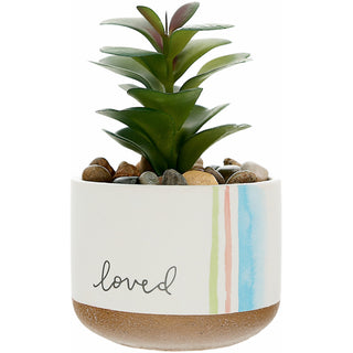 Loved 5" Artificial Potted Plant