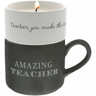Teacher Stacking Mug and Candle Set
100% Soy Wax Scent: Tranquility