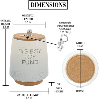 Big Boy Toy 6.5" Ceramic Savings Bank
