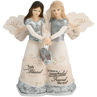 Friendship 5.5" Double Angels Holding Heart