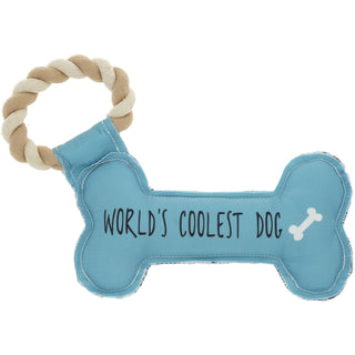 Coolest Dog Canvas Dog Toy on a Rope