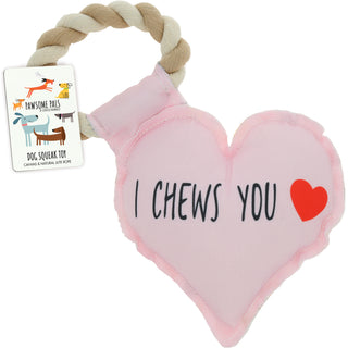 I Chews You Canvas Dog Toy on a Rope