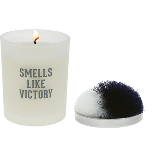 Victory - Navy & White 5.5 oz - 100% Soy Wax Candle with Pom Pom Lid
Scent: Tranquility