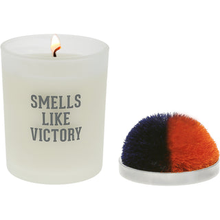 Victory - Navy & Orange 5.5 oz - 100% Soy Wax Candle with Pom Pom Lid
Scent: Tranquility