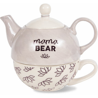 Mama Bear 15 oz Teapot & 8 oz Cup