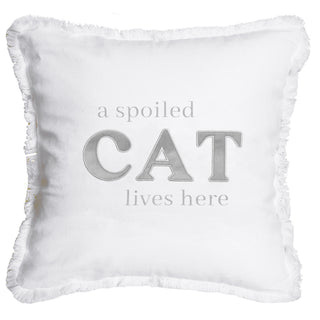 Spoiled Cat 18" Throw Pillow Cover