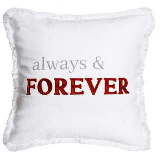 Always & Forever 18" Throw Pillow Cover