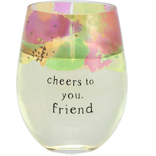 Friend 18 oz Stemless Wine Glass