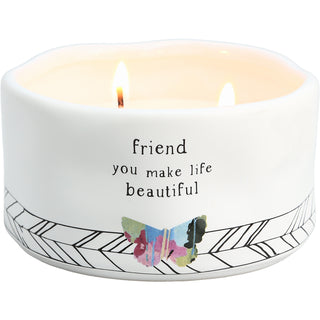 Friend 8 oz - 100% Soy Wax Candle Scent: Tranquility