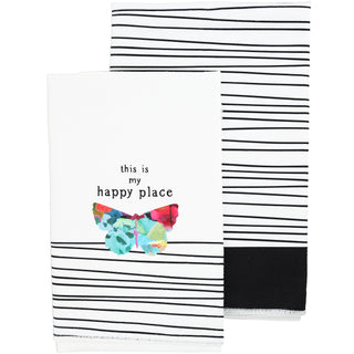 Happy Place Tea Towel Gift Set
(2 - 19.75" x 27.5")