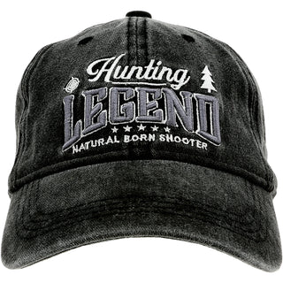 Hunting Black Washed Cotton Twill Hat