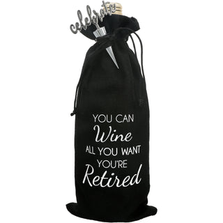 Retired 13" Wine Gift Bag Set