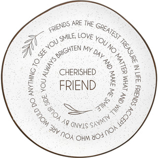 Cherished Friend 10.5" Ceramic Plate
