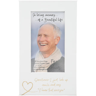 That Was You Visor Memorial Photo Frame with Magnet (Holds 2.5" x 4.25" Photo or Memorial Card)