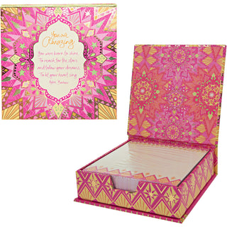You Are Amazing 5.25" x 5.25" x 1.75" Note Box