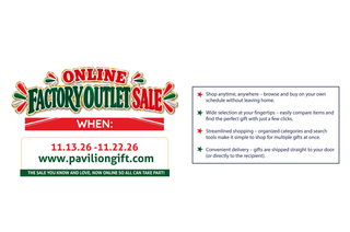 2026 Online Only Factory Outlet Sale