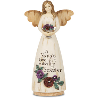 Nana 6" Angel Holding Flower Pot