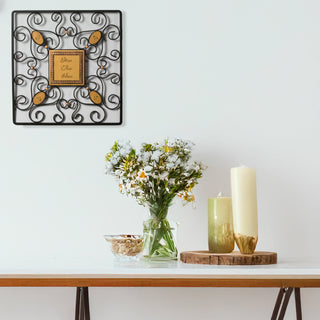 Bless this home 12" x 12" Square Wall Hanging