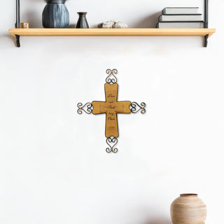 Love and Faith 9" Wall Hanging Cross