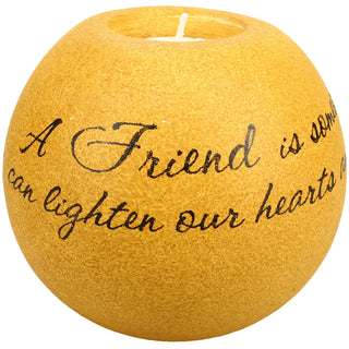 Friend 4.5" Round Candle Holder