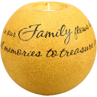 Family 5" Round Candle Holder