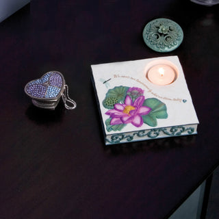 Dreams 5" Flat Square Candle Holder