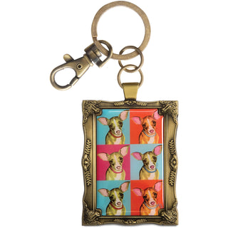 Chihuahua Woofhol - 2" x 2.75" Keychain