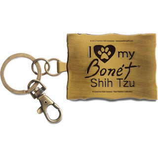 Shih Tzu Bonet - 2" x 2.75" Keychain