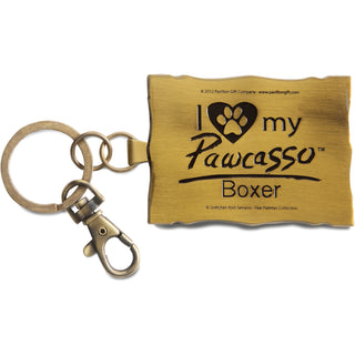 Boxer - Pawcasso 2" x 2.75" Keychain