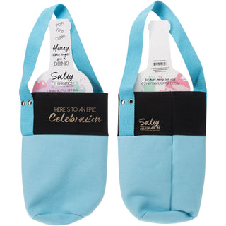 Celebration Canvas Bottle Gift Bag