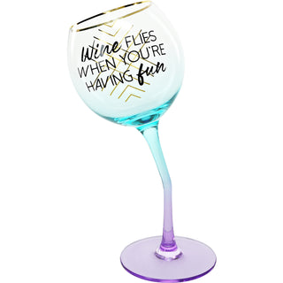 Wine Flies 11 oz Tipsy Stemmed Wine Glass