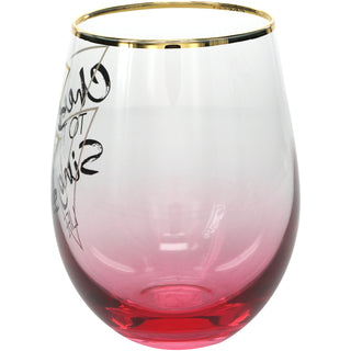 Single Life 18 oz Stemless Wine Glass
