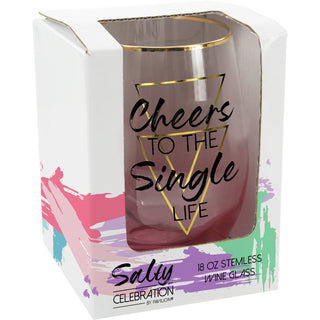 Single Life 18 oz Stemless Wine Glass