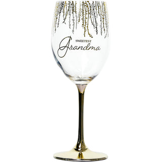 Grandma Gift Boxed 19 oz Crystal Wine Glass