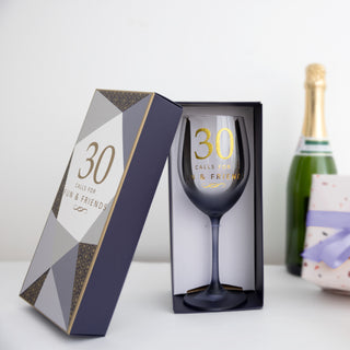 30 Gift Boxed 19 oz Crystal Wine Glass
