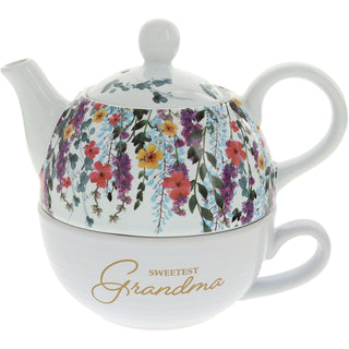 Grandma Tea for One (16 oz Teapot & 10 oz Cup)